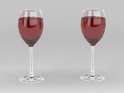 3d红酒杯模型