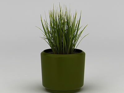 小型盆栽模型3d模型