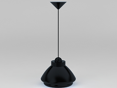 3d创意黑色吊灯免费模型