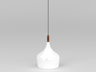 3d现代装饰陶瓷吊灯免费模型