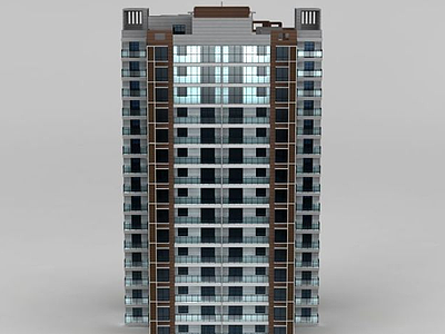 3d高层商业大楼模型