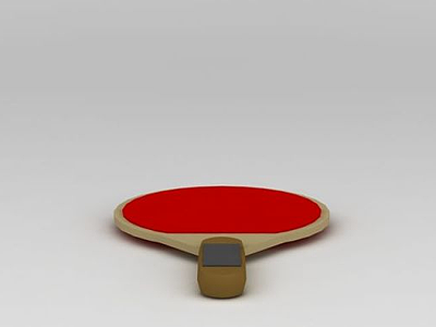 3d乒乓球拍模型