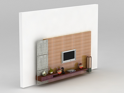 3d现代客厅电视柜免费模型
