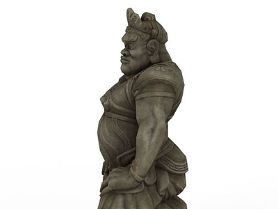 剑灵游戏场景人物雕塑模型3d模型