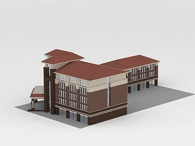 商业办公楼建筑模型3d模型