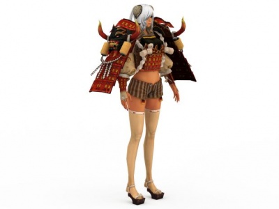 剑灵游戏人物模型3d模型