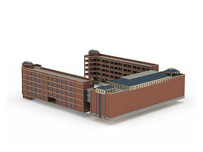 3d教学楼模型