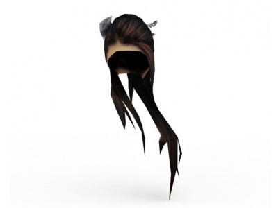 剑网三古装游戏女角色发型模型3d模型