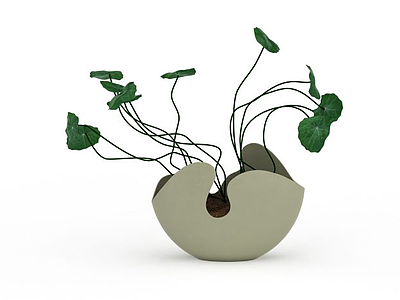 3d创意绿植盆栽模型