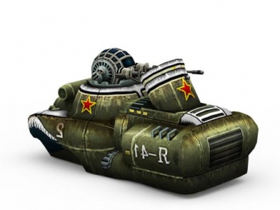 3d红色警戒苏联运输机游戏装备模型
