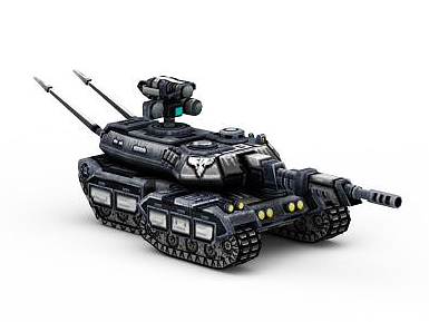 3d红色警戒美军<font class='myIsRed'>坦克</font>游戏装备模型