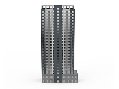 3d现代居民大楼模型