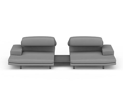 3d创意灰色双人沙发免费模型