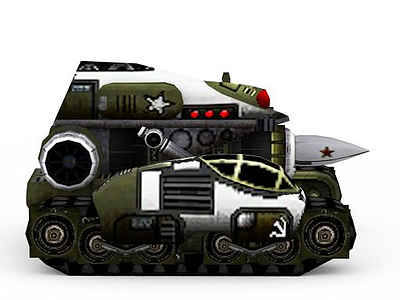 3d红色警戒苏联坦克模型