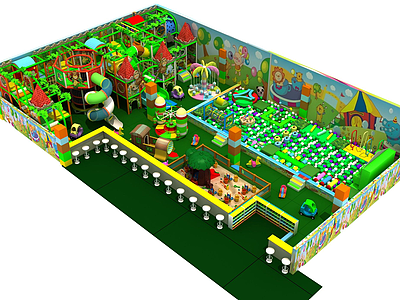 3d儿童乐园模型