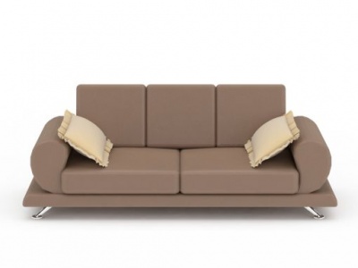 现代双人休闲沙发模型3d模型