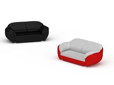 3d现代双人沙发组合免费模型