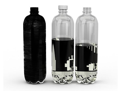 矿泉水瓶模型3d模型