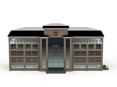 政府办公楼模型3d模型