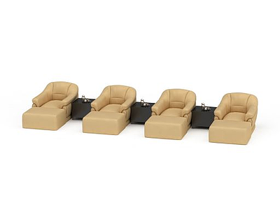 3d现代按摩沙发椅免费模型