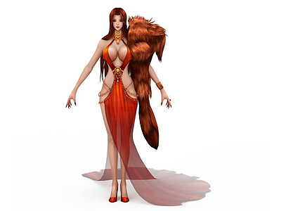 韩国网游《DKonline》游戏人物模型3d模型