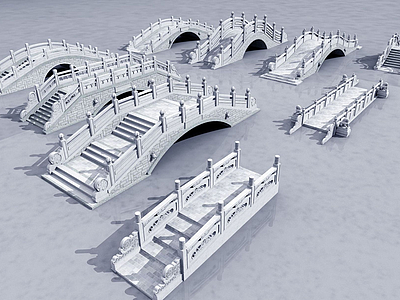 3d石拱桥模型