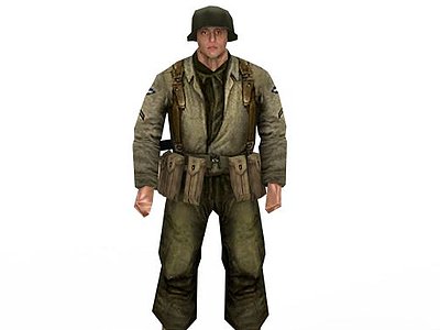 军人士兵战士男人模型3d模型