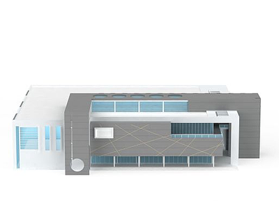 3d行政大厅模型