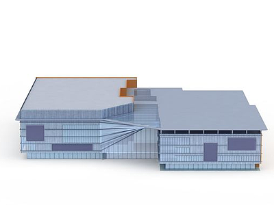 现代概念建筑楼模型3d模型