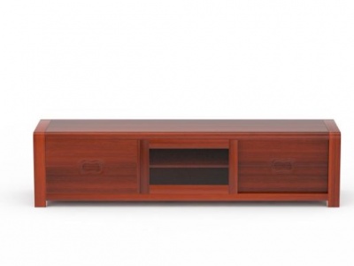 简约红木电视柜模型3d模型
