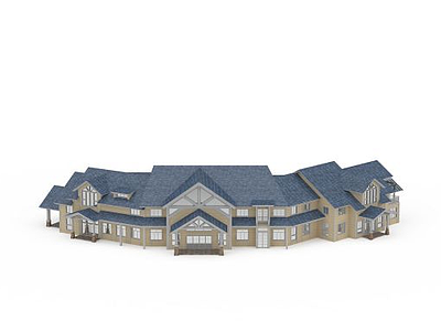 房屋建筑接待中心模型3d模型