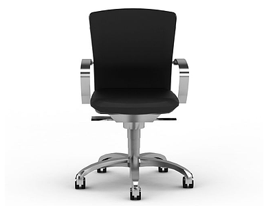 经典黑色办公椅模型3d模型