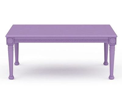 3d现代紫色桌子模型