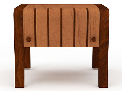 现代休闲方凳模型3d模型