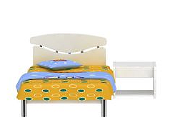 小型儿童床模型3d模型