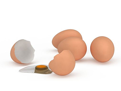 3d鸡蛋模型