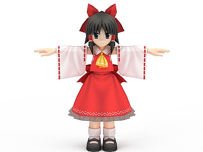 日系动漫女孩模型3d模型
