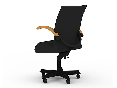 3d经典黑色办公椅模型