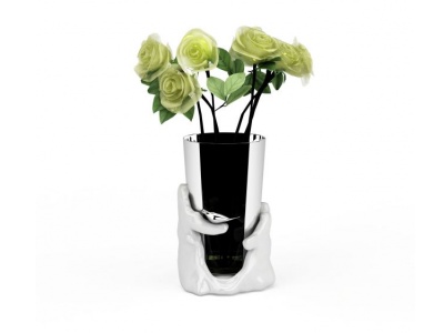 3d创意拼色花瓶模型