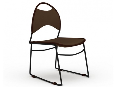 咖啡色休闲座椅模型3d模型