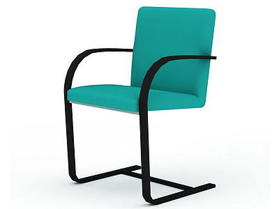 3d现代金属休闲座椅模型