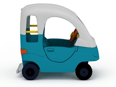 塑胶玩具小汽车模型3d模型