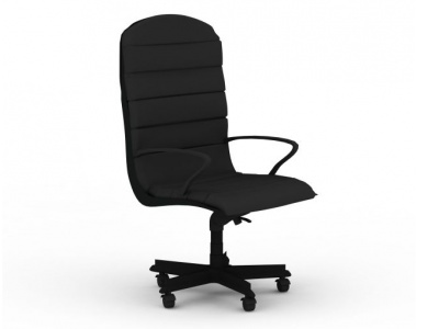 3d现代黑色办公转椅模型
