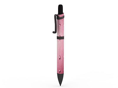 粉色圆珠笔模型3d模型