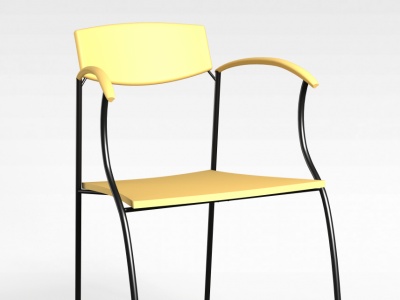 简易金属餐椅模型3d模型