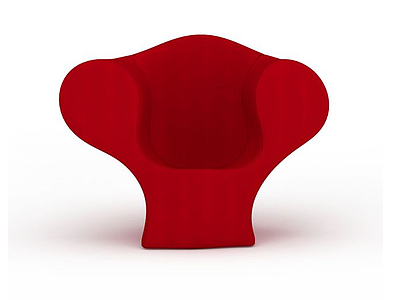 3d红色概念沙发椅免费模型