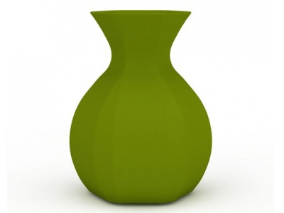 3d现代绿色花瓶摆件免费模型