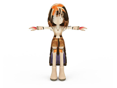 最终幻想游戏人物角色女孩模型3d模型