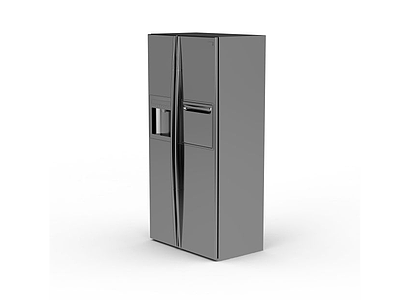 3d大容量双开门冰箱免费模型
