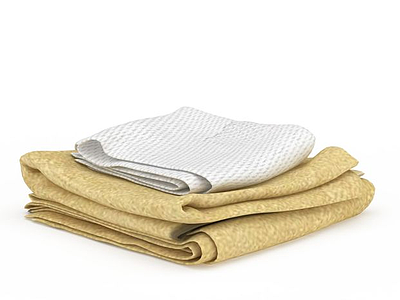 棉毛巾模型3d模型